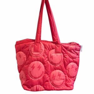 Hot Pink Quilted Tote Bag
